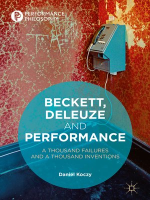 cover image of Beckett, Deleuze and Performance